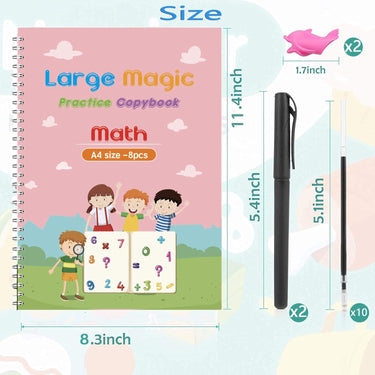 ABC Cuadernos Reutilizables | Descubre la diversión en aprender - Practica el alfabeto y los colores